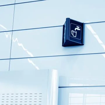 Drinking water sign Stock Photos