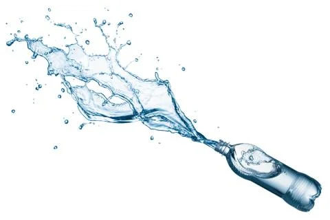 Drinking water splashing Stock Photos