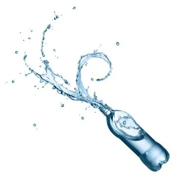 Drinking water splashing 写真素材