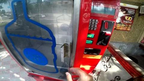 Drinking water vending machine Stock Footage 161256957