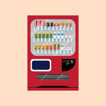 Drinking water vending machine Stock Illustration