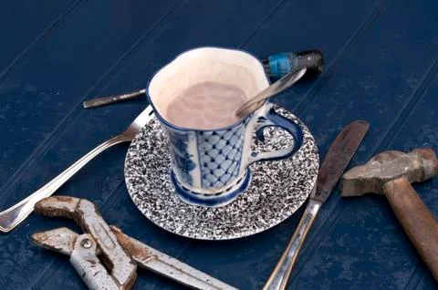 Drinks And Tools 写真素材