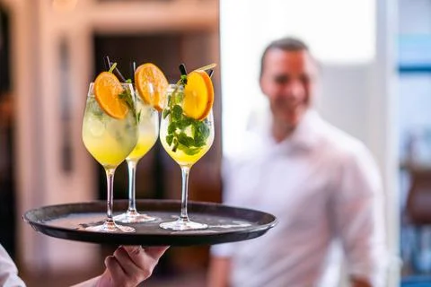 Drinks at the bar Stock Photos