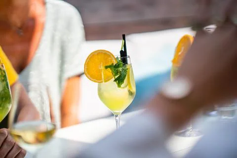 Drinks at the bar Stock Photos