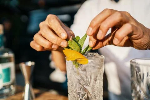 Drinks at the bar Stock Photos