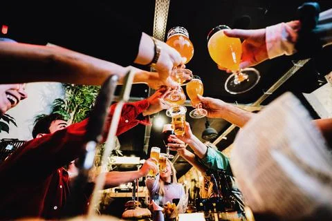 Drinks at the bar Stock Photos