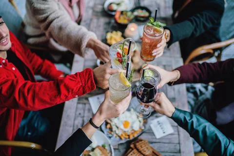 Drinks at the bar Stock Photos