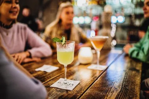 Drinks at the bar Stock Photos