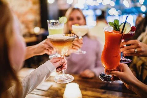 Drinks at the bar Stock Photos