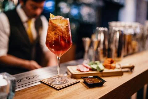 Drinks at the bar Stock Photos