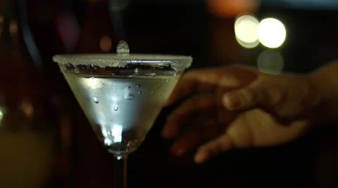 Drinks at the Bar Slow Motion Stock Footage 60028572