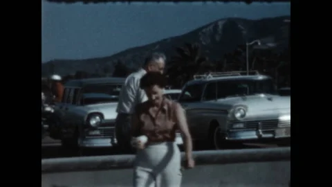 Drinks on the Beach 1957 Stock Footage 147102152