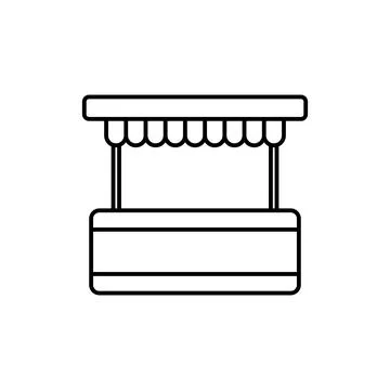 Drinks cart icon vector Stock Illustration