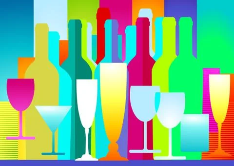 Drinks decoration Stock Illustration