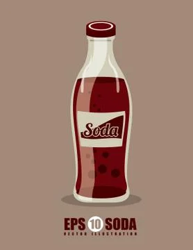 Drinks design over beige background, vector illustration Illustrazione stock
