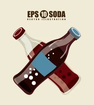 Drinks design over beige background, vector illustration Illustrazione stock