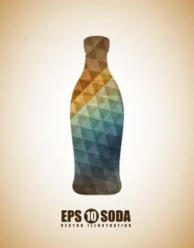 Drinks design over beige background, vector illustration Stock Illustration
