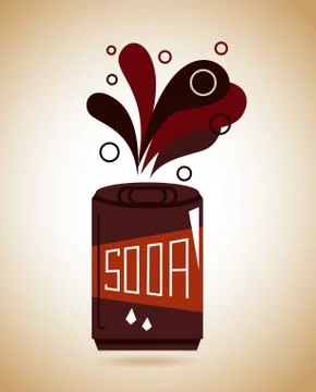 Drinks design over beige background, vector illustration Stock Illustration