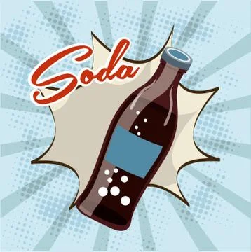 Drinks design over blue background, vector illustration Stock Illustration