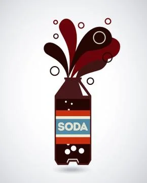 Drinks design over gray background, vector illustration Stock Illustration