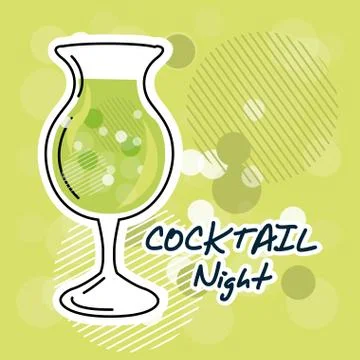 Drinks design over gray background, vector illustration Stock Illustration