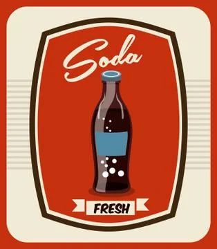 Drinks design over red background, vector illustration Illustrazione stock