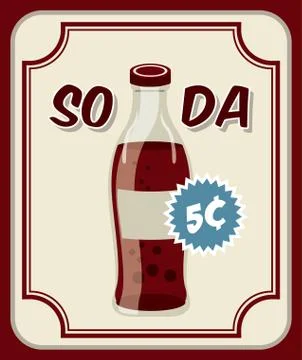 Drinks design over red background, vector illustration Illustrazione stock