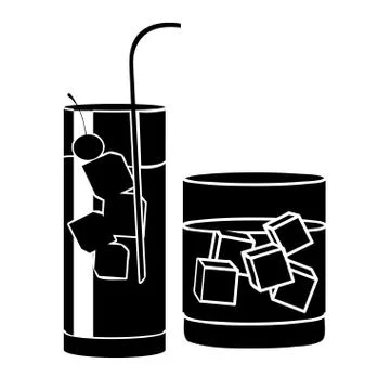 Drinks design over white background vector illustration Stock Illustration