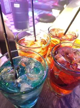 Drinks with ice Foto stock