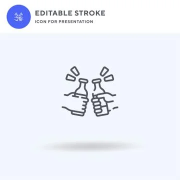 Drinks icon vector, filled flat sign, solid pictogram isolated on white, logo Stock Illustration