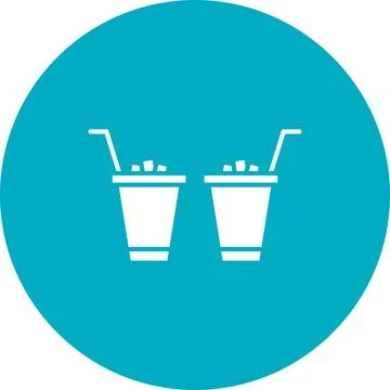 Drinks icon vector image. Illustrazione stock