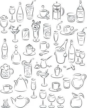 Drinks 스톡 일러스트