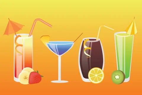 Drinks Stock Illustration