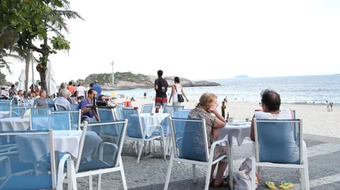 Drinks at Ipanema Stock Footage 37639206