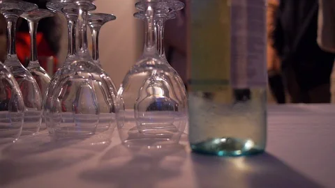 Drinks Party Glasses Stock Footage 98260650