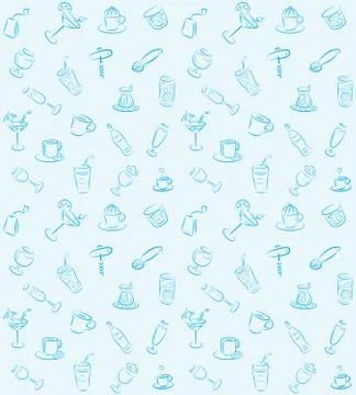 Drinks pattern Stock Illustration