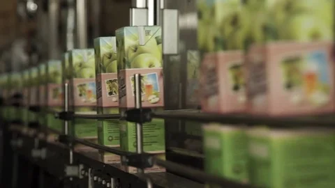 Drinks production plant Stock Footage 70283304