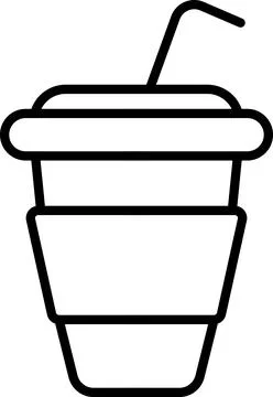 Drinks thin line icons set. Beverages and smoothies icon set. Water, cocktails Stock Illustration