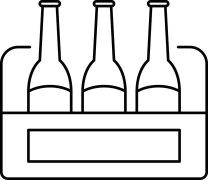 Drinks thin line icons set. Beverages and smoothies icon set. Water, cocktails Stock Illustration