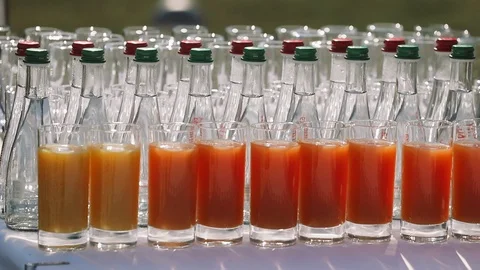 Drinks At A Wedding Party. Stock Footage 107409943