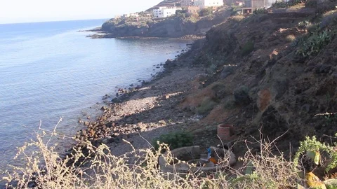 Driouch Coastline, Morocco Stock Footage 123403731