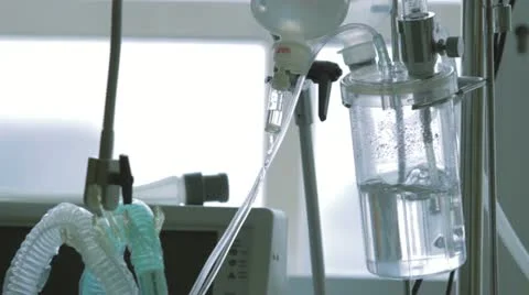 Drip and filter in operating room Stock Footage