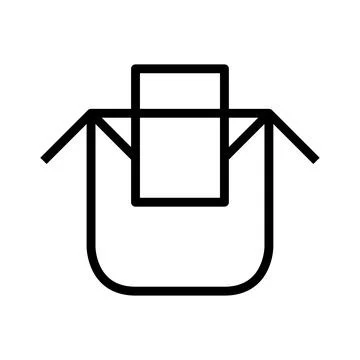 Drip coffee bag on cup Stock Illustration