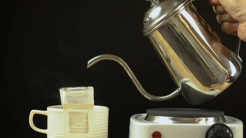Drip coffee cup Stock-Footage 105554034