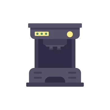 Drip coffee machine icon flat isolated vector イラスト素材