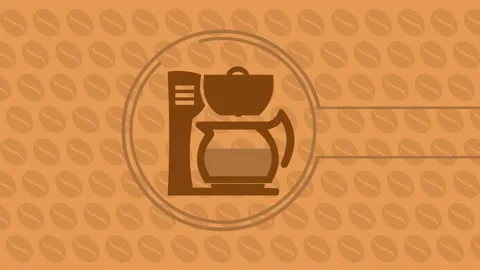 Drip coffee maker Stock Footage 135323394