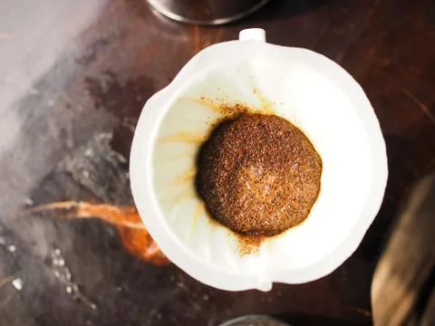 Drip coffee set Stock Photos