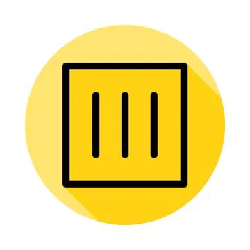 Drip dry icon long shadow Illustrazione stock