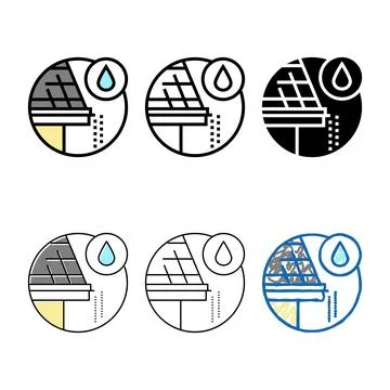 Drip edge color concepts icon vector Stock Illustration