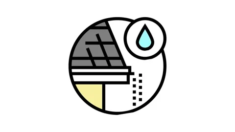 Drip edge color icon animation Vídeo Stock 164855195